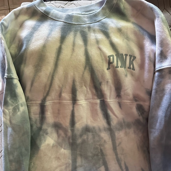 Pink Victoria’s Secret Pink Pullover Crewneck Tie Dye Sweatshirt. - Picture 1 of 4